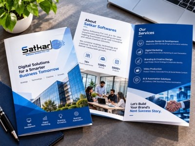 Open Satkar company brochure showing services